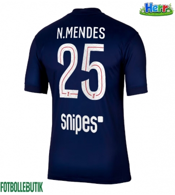 Paris Saint-Germain Nuno Mendes #25 Hemmatröja 2025-26 Kortärmad